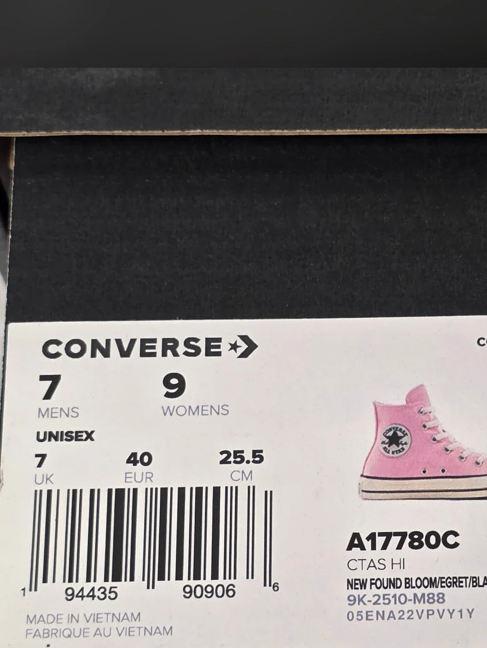 Converse Chuck Taylor All Star High-Top Lace-up Beaded Sneakers Womens Size 9